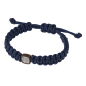 Preview: Ernstes Design, Herrenschmuck, Makramee Armband, Silk Wood, Edelstahl, A709